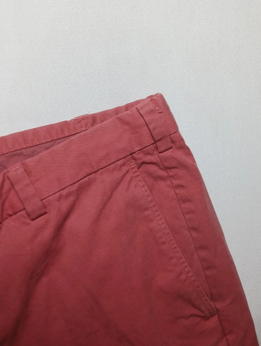 Brooks Brothers Mens Cotton Twill Bermuda Shorts Size 38 Coral 9.5
